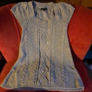 EUC Express cable knot grey sweater dress size xs